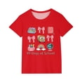 thumbnail image 2 of Fiudx Camiseta para Niños, Tela Suave y Fresca, Blusa Cómoda de Cuello Redondo, Camisa Elegante de Manga Corta, Ropa Informal de Diario, Moda para Niños y Niñas, Regalo Escolar Perfecto., 2 of 6