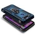 thumbnail image 2 of For LG Phoenix 5 Case, LG Aristo 5/K31/K31 Rebel L355DL/Tribute Monarch/LG K8X/Fortune 3/Risio 4 w/Tempered Glass Screen Protector, Nagebee Armor Magnetic Ring Holder Kickstand Shockproof Case (Blue), 2 of 5