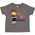 thumbnail image 3 of Inktastic Girls I Heart Violin Girls Toddler T-Shirt, 3 of 5