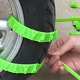 thumbnail image 6 of ZhyrZng 5PCS Reusable Anti Snow Chains of Car, Snow Tire Chains,Universal Adjustable Emergency Portable Snow Tire Chains for Car SUV Pickup Trucks Car Snow Chains Non-Slip Cable Tie (Green), 6 of 9