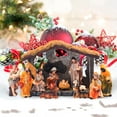 thumbnail image 5 of Dengmore Nativity Scene Nativity Sets for Christmas Indoor Resin Figurines Nativity Set Christmas Ornament Manger Group Religious Holidays Decor Christmas Table Decoration Gifts 11pcs, 5 of 9
