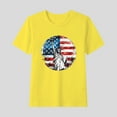 thumbnail image 2 of ZACPNCV Kids USA Shirt for Boys Girls 4th of July Shirts Flag Tshirt Patriotic Top Independence Day Outfit Yellow 7-8 Years, 2 of 6