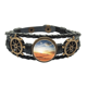thumbnail image 1 of Cielo azul viaje camino de seda camello desierto Pulsera marina tejida en cuero, 1 of 4