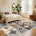 thumbnail image 2 of Area Alfombra B BENRON Western para sala de estar, 160 cm x 200 cm, color crema, 2 of 7