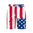 thumbnail image 6 of Goodtrade8 Summer Shorts for Men Vacation Elastic Waist Swimwear Board Shorts July 4th Pockets American Flag Independence Day Mens Swimming Trunks,Size: XL, 6 of 6