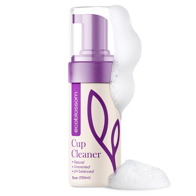 Limpiador para copa menstrual EcoBlossom sin fragancia 150 ml en espuma