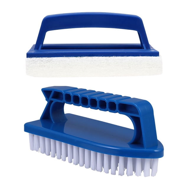 LEEYNEER Brush Pool Cleaning Swimming Cleaner Scrub Wall Floor Corner Tile Tub Scrubber Clean Step Inground Tool Spa Hot Hand