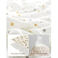 thumbnail image 2 of Momcozy Muslin Swaddle Blankets, 4 Pack, Breathable 2-Layer Gauze Large 47'' x 47'' Baby Swaddling Receiving Blanket Wraps for Newborn Boys Girls, Star, 2 of 4