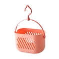 thumbnail image 2 of Organizador de ducha colgante, cesta organizadora para encimera o pared, soporte para champú y jabón para armario, artículos de aseo estilo rústico. Rosa, 2 of 8