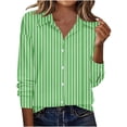 thumbnail image 1 of Camisas de Manga Larga para Mujeres Blusa de Trabajo Casual de Ajuste Suelto con Collar de Solapa Versátil Capa de Color Sólido, 1 of 7