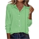 thumbnail image 1 of Camisas de Manga Larga para Mujeres Blusa de Trabajo Casual de Ajuste Suelto con Collar de Solapa Versátil Capa de Color Sólido, 1 of 7