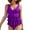 S, variant on EWASWON Women's Plus Size Strapless Monokini - Ruffle Trim and 4-Way Stretch, Chic Swimwear for Beach and Pool,Purple,Size M
