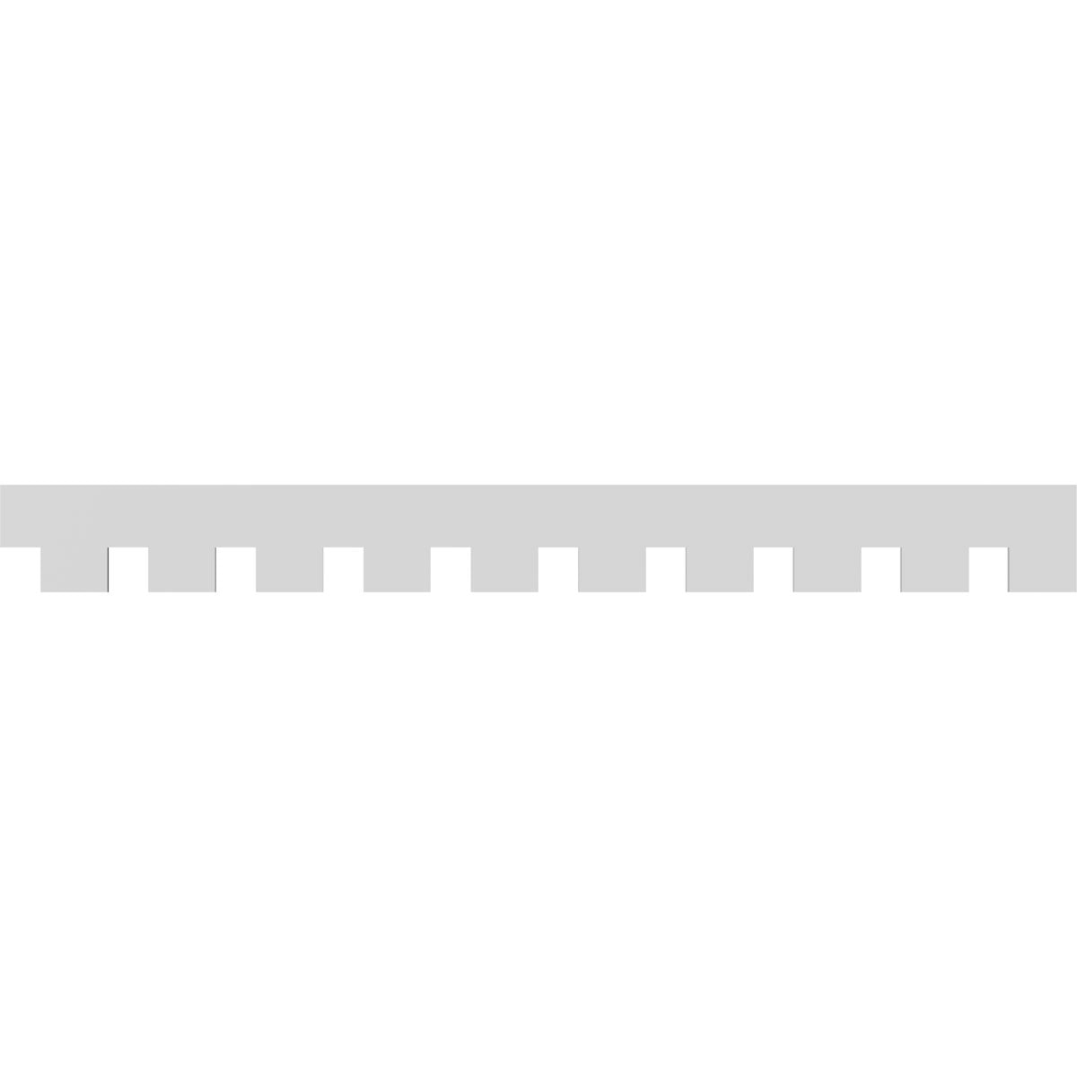 9"H x 1"P x 90"L Wilson Architectural Grade PVC Dentil Block Trim