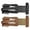 Black, variant on 3 Finger Archery Glove Cowhide Leather