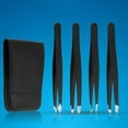 thumbnail image 2 of 4PCS Eyebrow Tweezers Stainless Steel Hair Removal Tweezers Precision Tweezers, 2 of 10