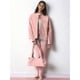 thumbnail image 5 of Chaqueta de Ante Sintético para Mujer, Informal, con Cuello Alto, Estilo Piloto, Corta, de Gran Tamaño Rosa S, 5 of 10