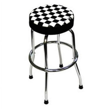 Torin Swivel Bar Stool – 29 Inch Padded Garage Shop Seat With Chrome Legs, 250 Lb Capacity