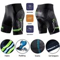 thumbnail image 5 of Bicycle Shorts for Men Padded Bike Pants MTB Road Riding Tights Biking Bottoms Green 3XL, 5 of 5