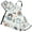 Cute Cat with Sailing, variant on Skull with Mustache 5 Pcs Kitchen Set Heat Resistant Oven Mitts and Non-Slip Pot Holders with Adjustable Cooking Apron