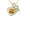H, variant on Softball in Heart - K - Gold Tone Crystal Initial Sophia Necklace, 18"+1"