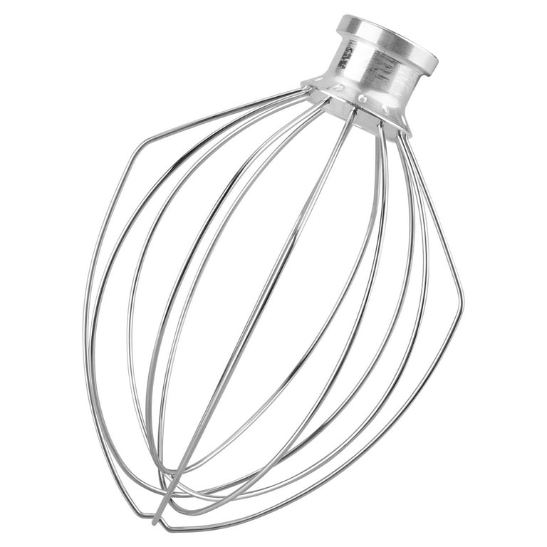 K45ww Wire Whip for Tilt-Head Stand Mixer Stainless Steel Whisk Attachment for KitchenAid Mixers Wire Whisk with Shield That Reduces Splatter During
