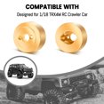 thumbnail image 3 of Brass Rear Counter Weight, Gold Anti Rust Brass RC Car Axle Weights  for RC Car, 3 of 7