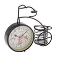 thumbnail image 4 of Mute Bike Reloj Tabke Reloj de Escritorio Reloj Silencioso para Oficina en hogar Reloj de Hierro Macarena Reloj de escritorio vintage redondo, 4 of 8