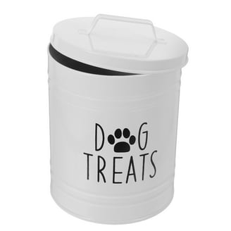 Amici Metal Storage Canister for Pet Food, Zentangle Dog Bone