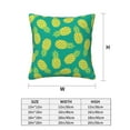 thumbnail image 2 of Throw Pillow Covers, Cute Pineapple Pine Green Soft Square Pillow Cases with Invisible Zipper for Couch Bed Sofa, Farmhouse Fall Home Decor 20"x20", 2 of 7