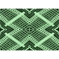 thumbnail image 1 of Ahgly Company Indoor Rectangle Patterned Light Green Area Rugs, 8' x 10', 1 of 6