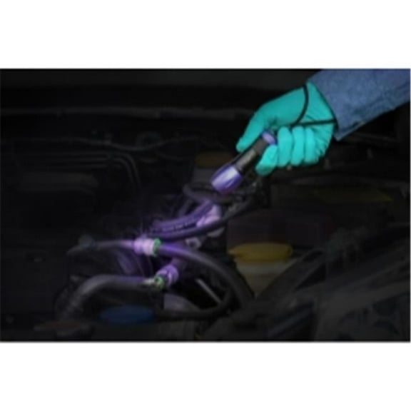 Leak Finder UV Lamp with 3 AAA Batteries & Fluorescence-Enhancing Glasses, Violet