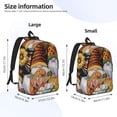 thumbnail image 4 of Daiia Welcom Fall Vintage Canvas Backpack for Men and Women ,Hiking Backpack,Travel Laptop Bag for School,Large Capacity Backpack, 4 of 8