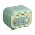 thumbnail image 2 of Alcancías electrónicas, cerradura con contraseña, bonita decoración para el hogar, caja de dinero automática, cajero automático, máquina de ahorros verde, 2 of 8