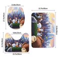 thumbnail image 3 of La Vida Secreta de tus Mascotas Juego de 3 alfombras de baño de coral fleece: tapete de baño + alfombra de inodoro en forma de U + funda de tapa de inodoro en forma de O, 3 of 6