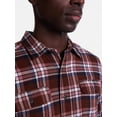 thumbnail image 4 of George Men's and Big Men's Double Pocket Flannel Shirt, Sizes XS-3XLT, 4 of 5