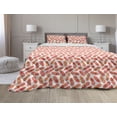 thumbnail image 1 of Orange Comforter & Sham Bedding Set, Vintage Pattern of Tropical Exotic Climate Fruits Pineapples Hawaii Summer Design, 3 pcs Duvet Set Microfiber Filling Quilt, 5 Sizes, Orange White, by Ambesonne, 1 of 4