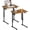 Brown, variant on Adjustable Folding TV Tray Table,TV Dinner Small Foldable C-Shaped End Table for Eating,6 Height Adjustable Slide Under Couch Side with Sturdy MDF Top,No Assembly(Brown,2Pcs)