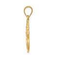 thumbnail image 2 of 14k Yellow Gold Brushed & Polished Snowman Pendant, 2 of 5