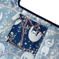 thumbnail image 5 of Wrapables Foldable Tote Nylon Reusable Grocery Bag (Set of 2), Sloths, 5 of 5