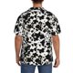thumbnail image 3 of Fotbe Cow Skin 1 Camisa Estampada de Manga Corta para Hombre, Casual de Verano, Estilo Playero, Sin Arrugas-4X-Large, 3 of 5