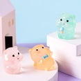 thumbnail image 4 of 5Pcs Miniature Statue Cute Luminous Pig Sculpture Glow-in-The-Dark Resin Ornament for Home Garden Decoration, 4 of 7