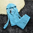 thumbnail image 1 of Women's Tracksuit Set Fashion Brand Juicy Coursera Long Sleeve Hooded Sweatshirt and Pant Set Two Piece Set Casual Jogging Suit, 1 of 5