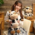 thumbnail image 2 of 2022 Cute / Soft / Realistic / Cow Plush Toy / Simulated Cow Doll / Children's Birthday Gift / Christmas Giftcow40cm Deng Xun unisex, 2 of 2