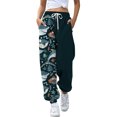 thumbnail image 3 of Pantalones de moda casual de doble combinación, pantalones de corsé, pantalones con estampado de gato en 3D de cuerpo completo, 3 of 5