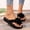 Black, variant on Sandals Women Floral Thong Flat Sandals For Women, Exquisite Floral Pattern, Lightweight Slip On Design, Soft Comfortable, Fashion Casual Summer Beach Outdoor Daily Shoes Black 36