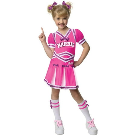 Barbie Cheerleader Toddler Halloween Costume, 3T-4T