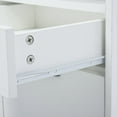 thumbnail image 2 of White Printer Stand - Provide Space for Cartridges - Office Environment - Sturdy Frame, 2 of 3