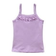 thumbnail image 4 of CAICJ98 Girls Tank Tops Soft Cami Scoop Neck Undershirts for Toddler Baby Girls Solid Sleeveless Tank Tops Purple,2-3 Years, 4 of 7