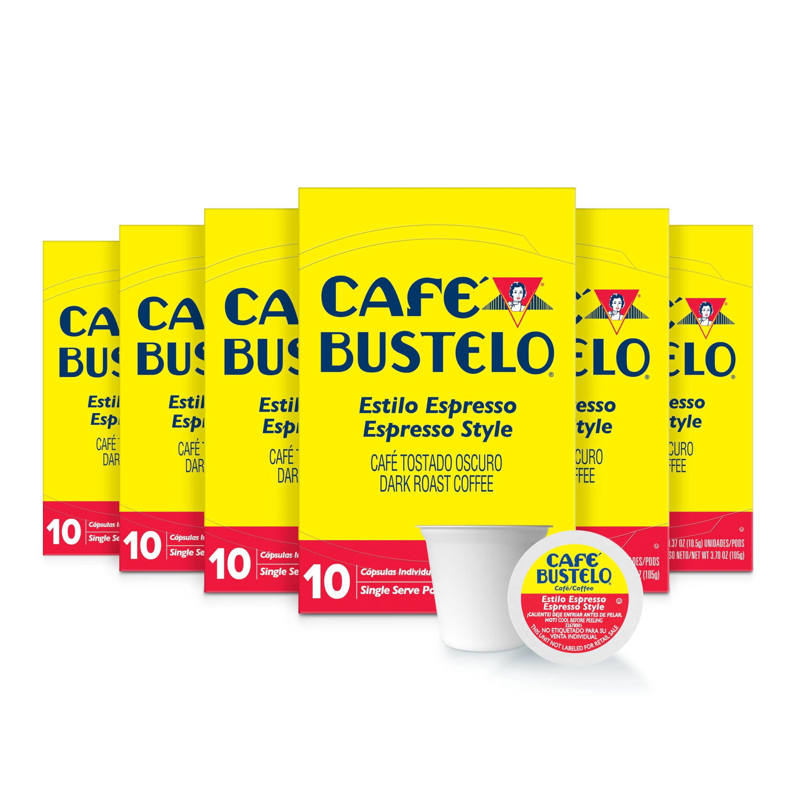 Café Bustelo, Espresso Style Coffee, 80 K-Cups, Full-Bodied Flavor