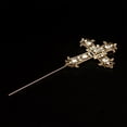 thumbnail image 1 of Glittery Cross Cake Topper Cake Topper Diamante Primera Comunión Vintage Decoración de Pasteles Bandera para Compromiso Boda Bebé , Oro Macarena Banderines cruzados para pasteles, 1 of 8